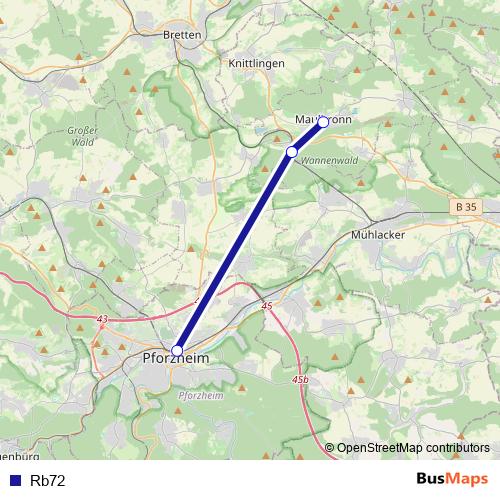 Rb72 rail Line Map