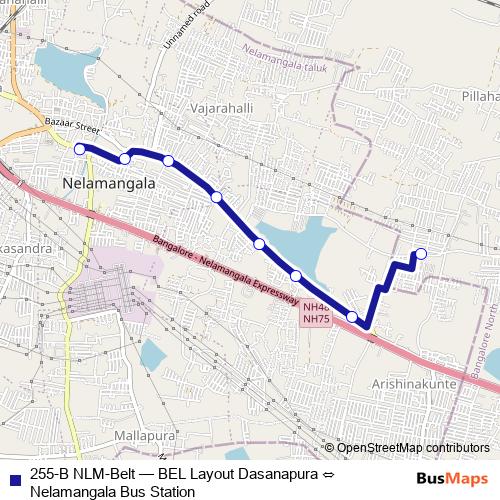 255-B NLM-Belt bus Line Map