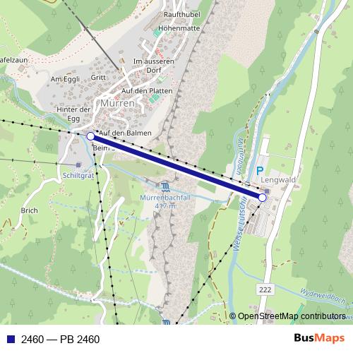 2460 cable-car Line Map