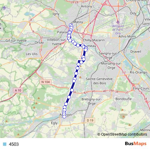 4503 bus Line Map