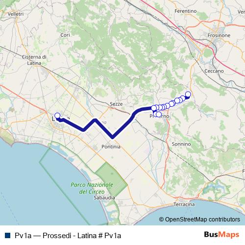 Pv1a bus Line Map