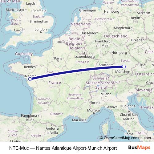NTE-Muc bus Line Map