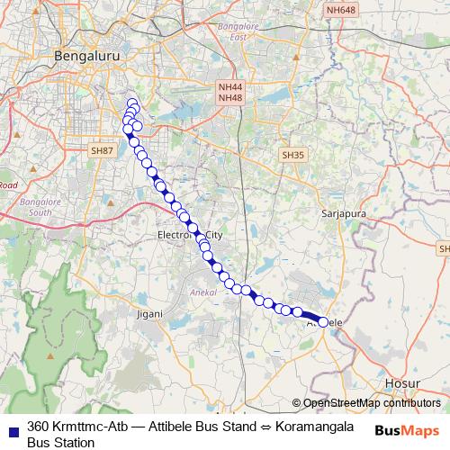 360 Krmttmc-Atb bus Line Map
