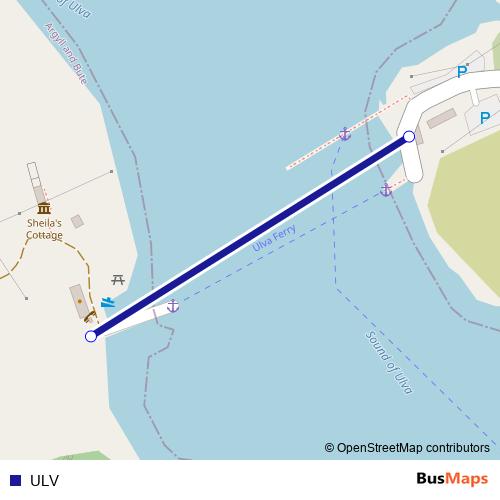 ULV ferry Line Map