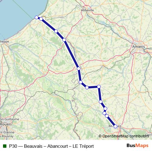 P30 rail Line Map