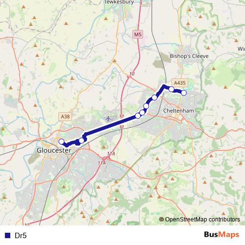 Dr5 bus Line Map