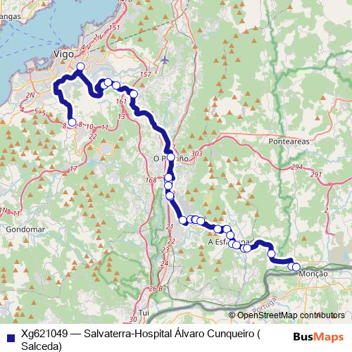 Xg621049 bus Line Map