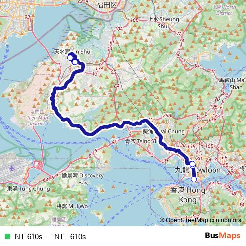 NT-610s bus Line Map