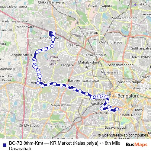 BC-7B 8thm-Kmt bus Line Map