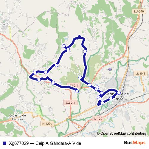 Xg677029 bus Line Map