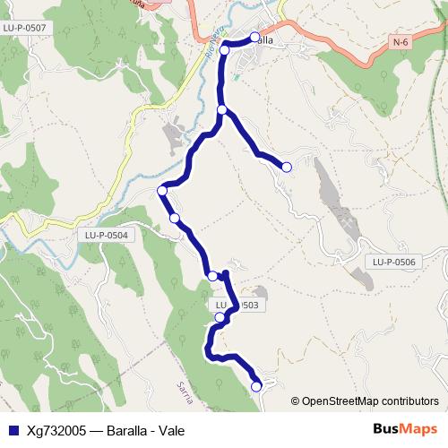 Xg732005 bus Line Map