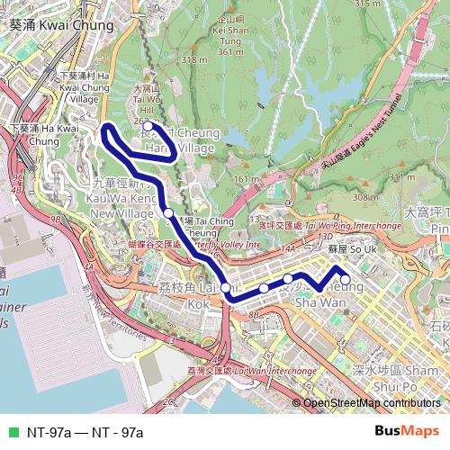 NT-97a bus Line Map
