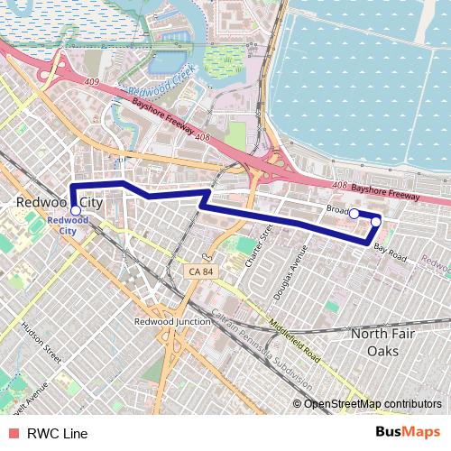 RWC Line bus Line Map