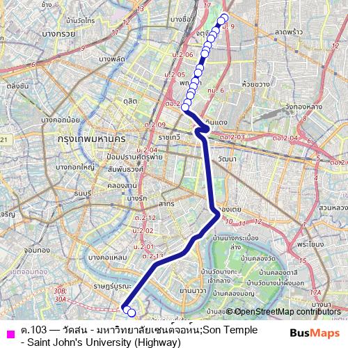 ต.103 bus Line Map