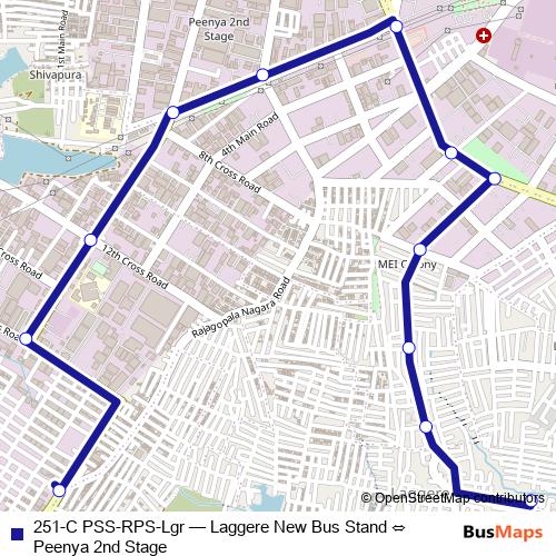 251-C PSS-RPS-Lgr bus Line Map