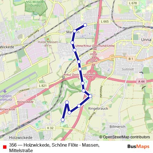 356 bus Line Map