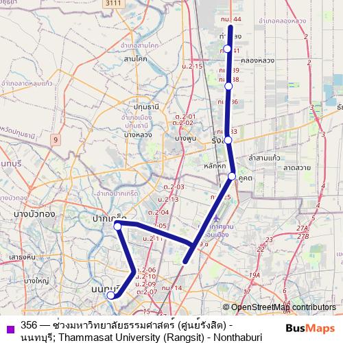 356 bus Line Map