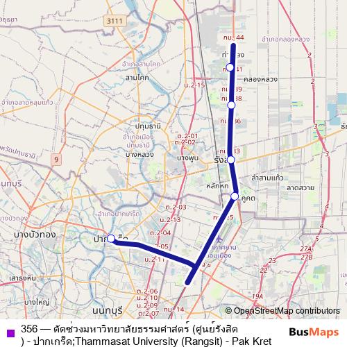 356 bus Line Map