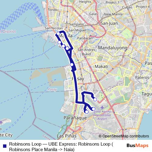 Robinsons Loop bus Line Map