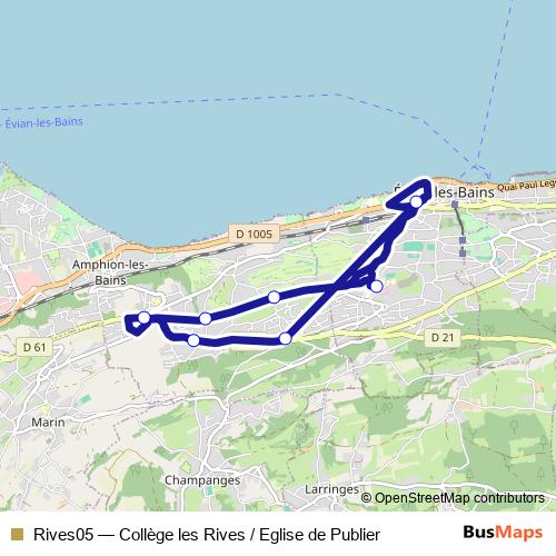 Rives05 bus Line Map