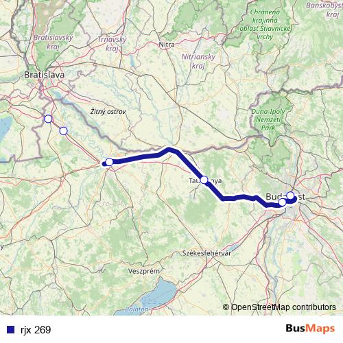 rjx 269 rail Line Map