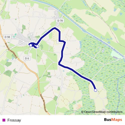 Frossay bus Line Map