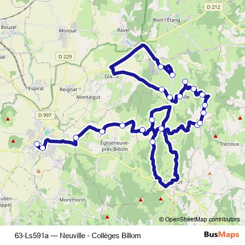 63-Ls591a bus Line Map