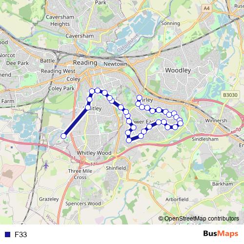 F33 bus Line Map