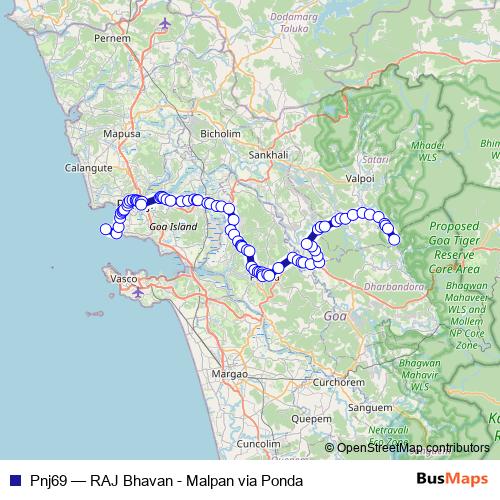 Pnj69 bus Line Map