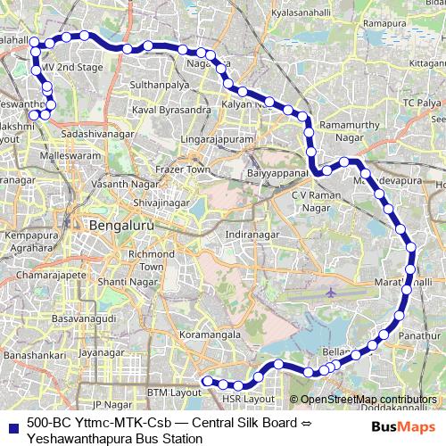 500-BC Yttmc-MTK-Csb bus Line Map