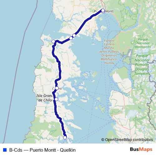 B-Cds bus Line Map