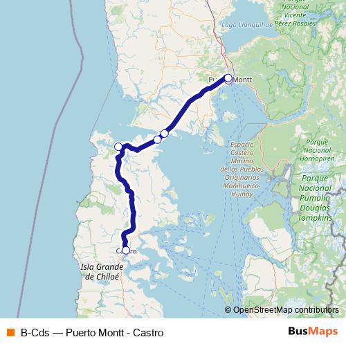 B-Cds bus Line Map