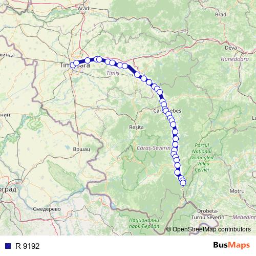 R 9192 rail Line Map