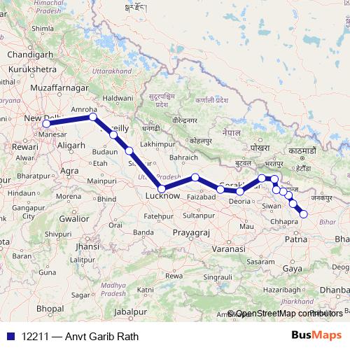 12211 rail Line Map