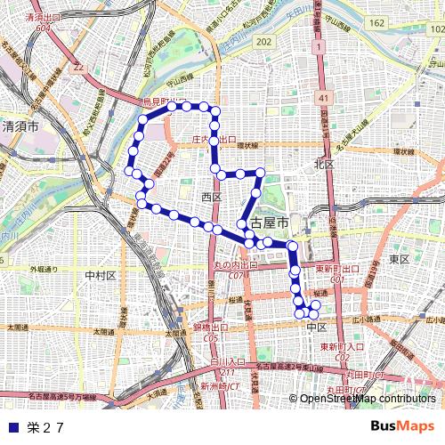 栄２７ bus Line Map
