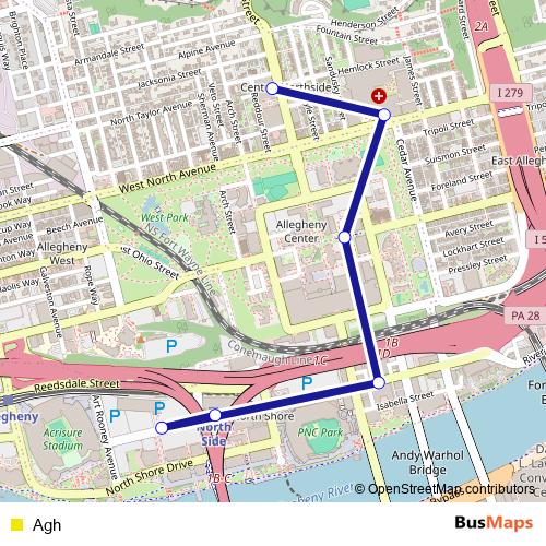 Agh bus Line Map