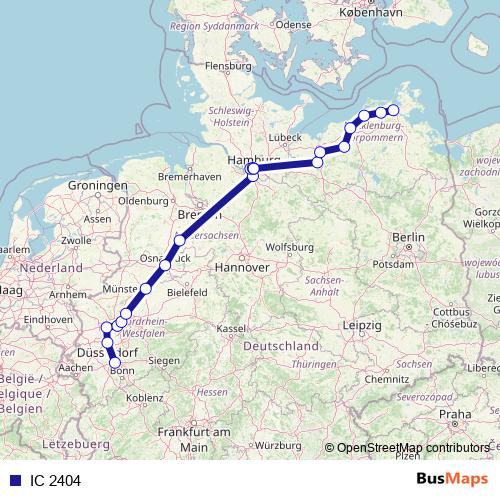 IC 2404 rail Line Map