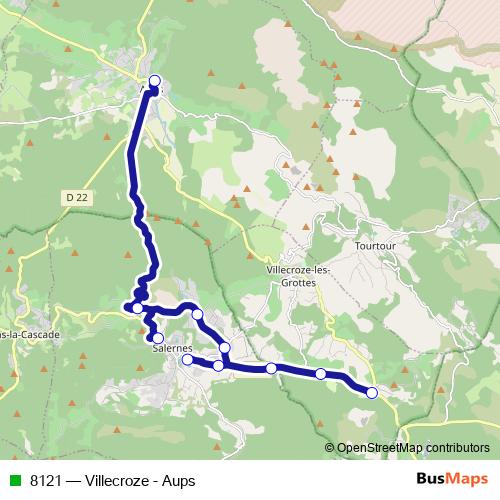8121 bus Line Map