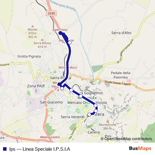 Ips bus Line Map