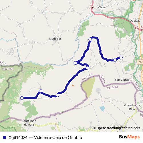 Xg614024 bus Line Map