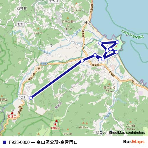 F933-0800 bus Line Map