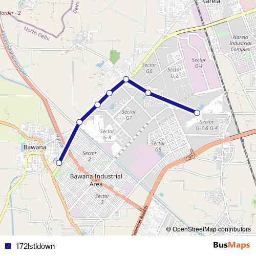 172lstldown bus Line Map