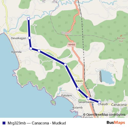 Mrg323mb bus Line Map