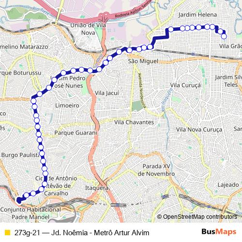273g-21 bus Line Map