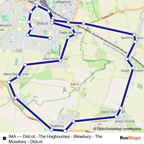 94A bus Line Map