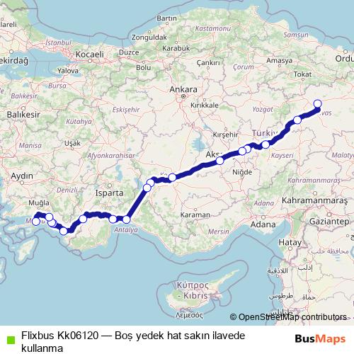 Flixbus Kk06120 bus Line Map