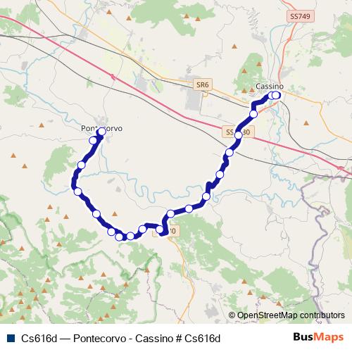 Cs616d bus Line Map