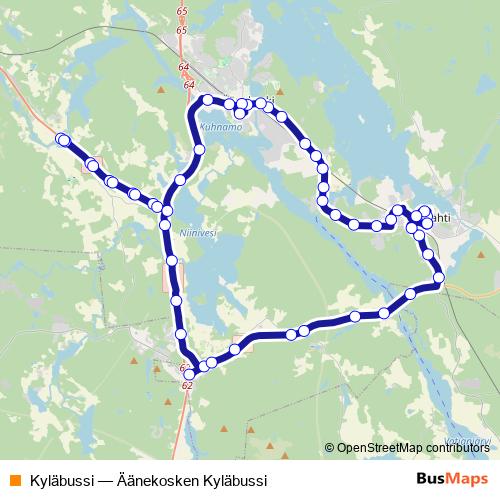 Kyläbussi bus Line Map