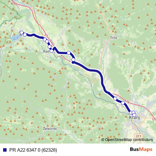 PR A22 6347 0 (62328) bus Line Map