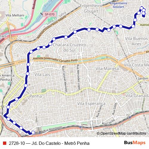 2728-10 bus Line Map